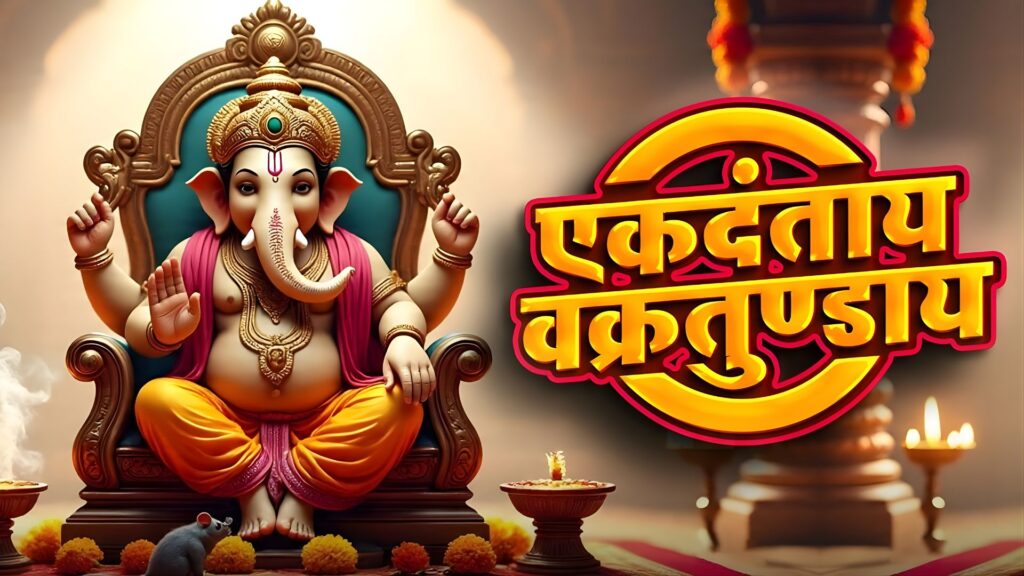 Ekadantaya Vakratundaya Lyrics in Hindi