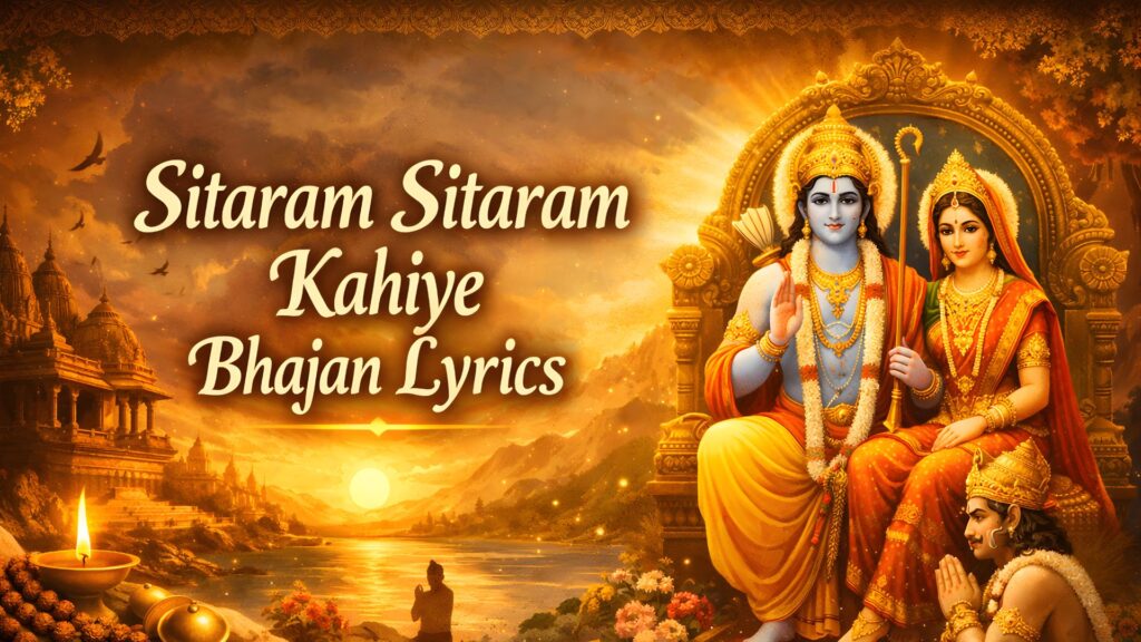 Sitaram Sitaram Kahiye Bhajan Lyrics