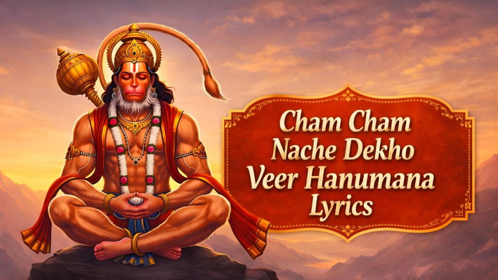 Cham Cham Nache Dekho Veer Hanumana Lyrics