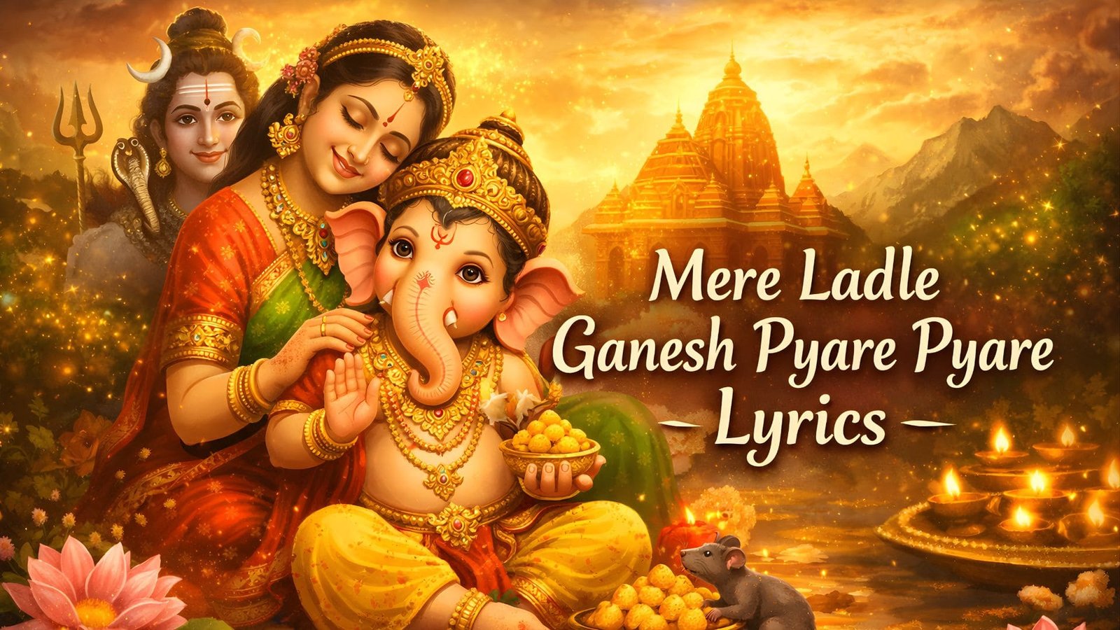 Pyaree Mere Ladle Ganesh Pyare Pyare Lyrics in Hindi