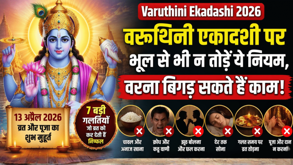 Varuthini Ekadashi 2026 भूल से भी न करें ये गलतियां, वरना बिगड़ सकते हैं काम!
