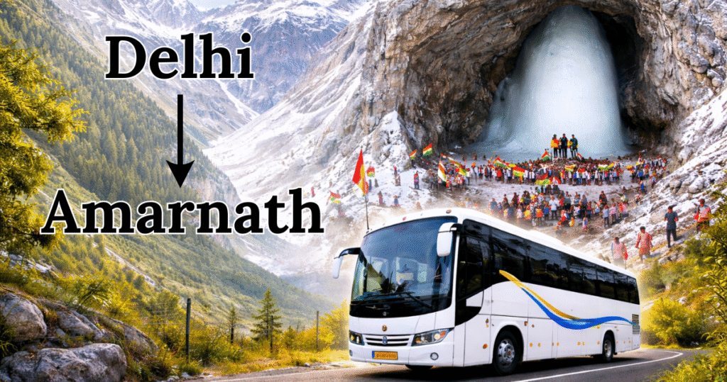 delhi to amarnath