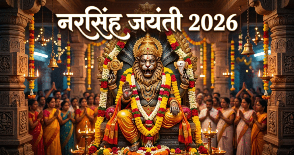 narasimha jayanti 2026 नरसिंह जयंती 2026 तिथि, पूजा विधि, कथा और महत्व