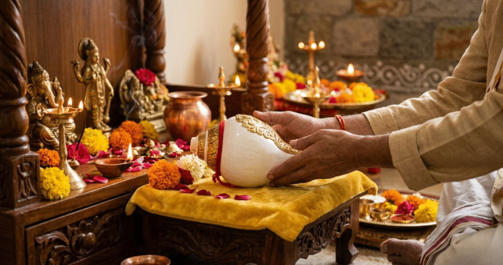 shankh ko kaise rakhe