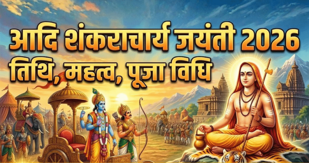 आदि शंकराचार्य जयंती 2026: अद्वैत वेदांत के महान आचार्य का दिव्य संदेश