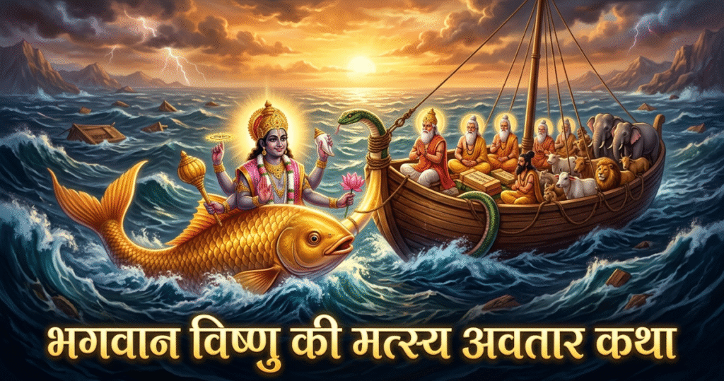 भगवान विष्णु की मत्स्य अवतार कथा | Lord Vishnu Matsya Avatar Story